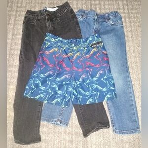 Carter's And Old Navy Jeans Body Glove Swimsuit Size 4T Blues/Black